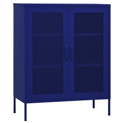 Lady Jillian -  Storage Cabinet Navy Blue 80x35x101,5 cm Steel - Model 4